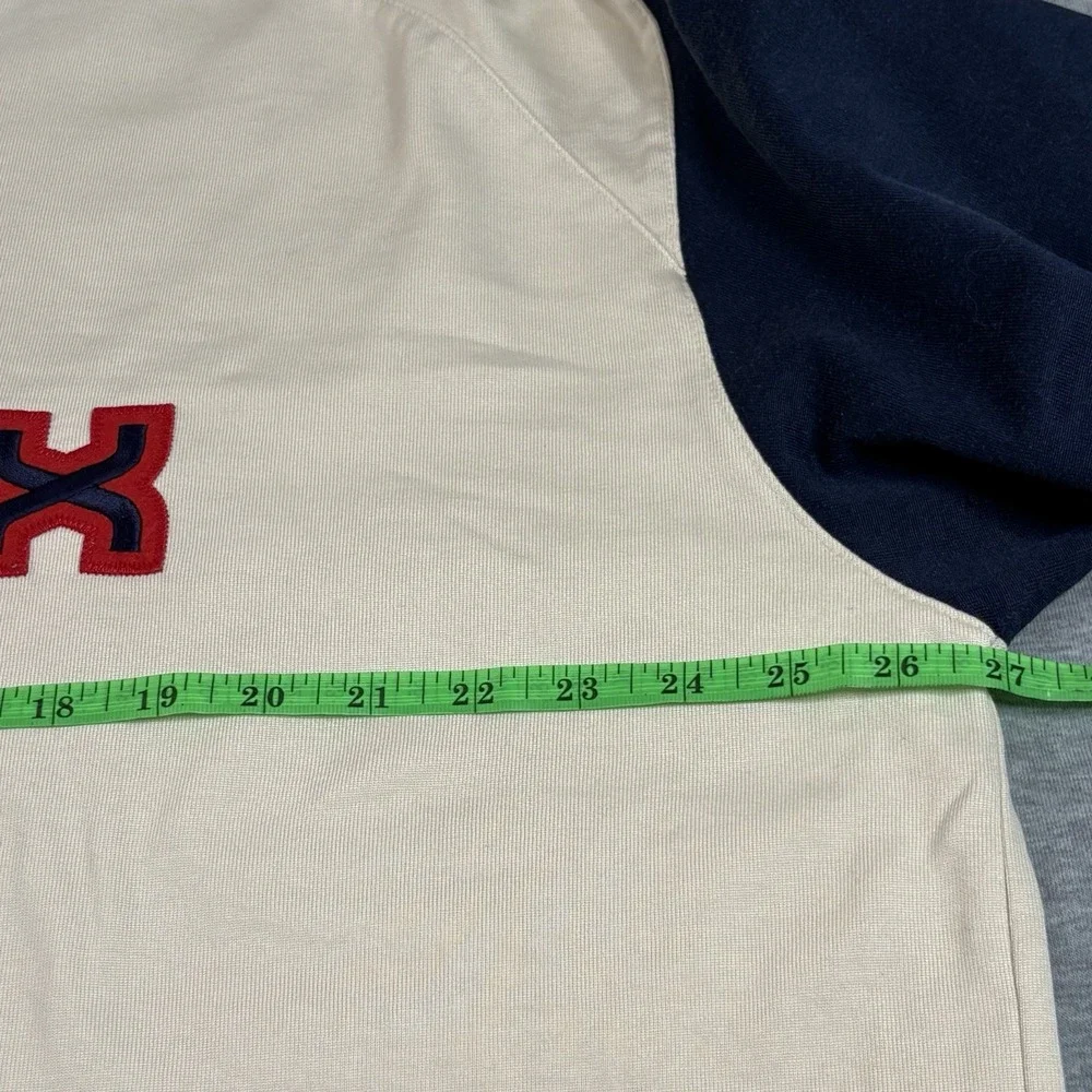 Nike Boston Red Sox 1/4 Zip Warm Up Shirt XXL MLB Authentic Cream Baseball